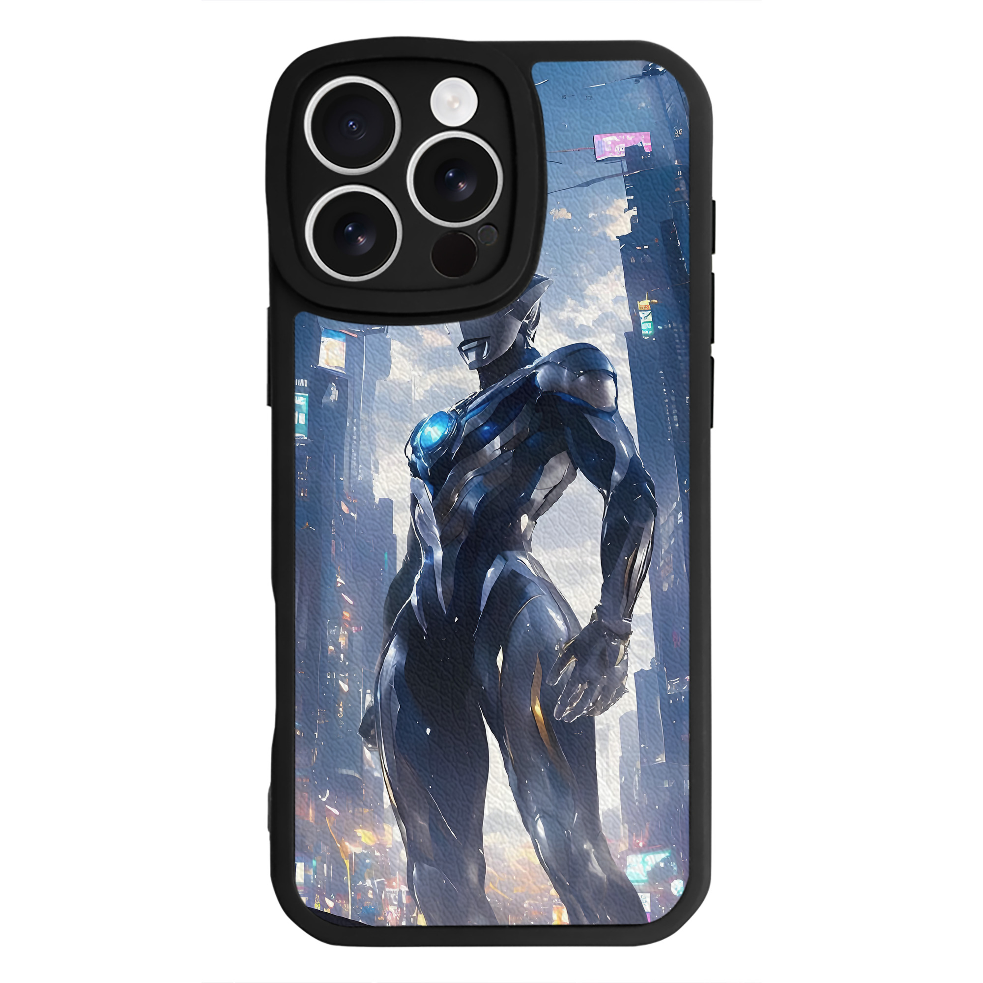 （画像用） ウルトラマン Ultraman 【iPhone 16シリーズ対応】シリコンスマホケース（レザー調） 材質：シリコン